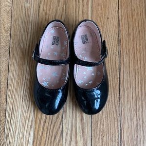 Todder girls Black patent leather maryjane, sz 8!